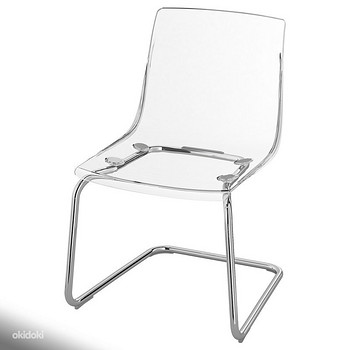 IKEA Tobias стильные прозрачные акриловые стулья 4шт новые