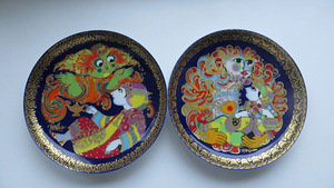 Dekoratiivsed taldrikud Rosenthal "Aladdin ja võlulamp" (1 foto / 6)