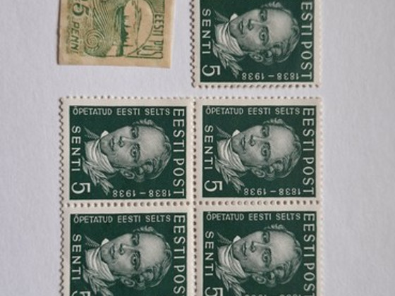 8 Estonian stamp