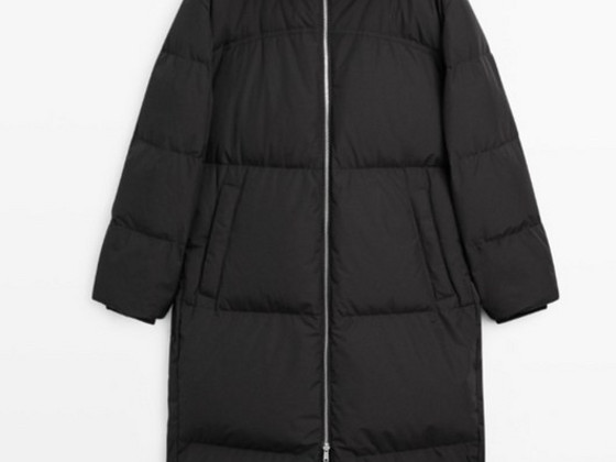 Massimo Dutti Пальто с капюшоном из искусственного меха