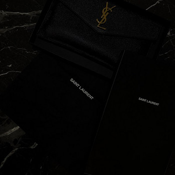 Saint Laurent clutch (YSL Uptown logo-plaque clutch bag)