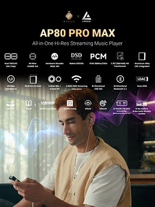 HIDIZS AP80 PRO MAX All-in-One Hi-Res Streaming Music Player (2 foto / 5)