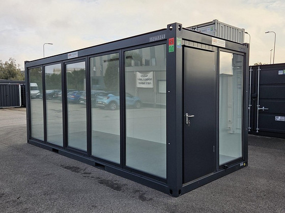Containex BASIC Панорамный модуль 2,4x6м, боковая часть из с
