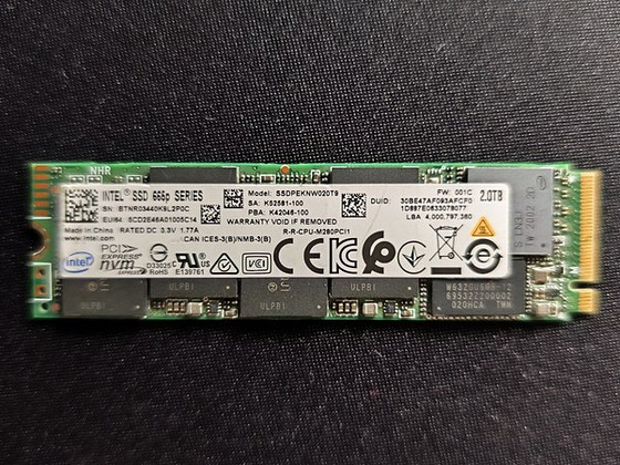 Müüa Intel M2 NvMe SSD 2TB