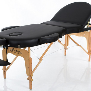 Kokkupandav massaažilaud RESTPRO® VIP OVAL 3 Black