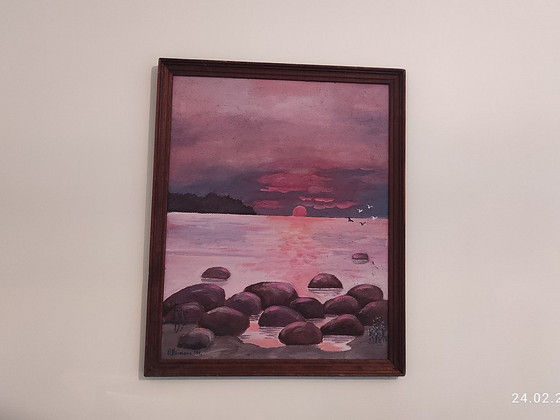 PÄIKSELOOJANG H.VIIRMANN 1991.A. AKVARELL PAPIL 44X54 CM