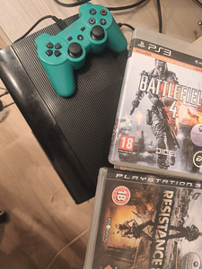 Ps 3 + mängud, joystick (1 foto / 1)