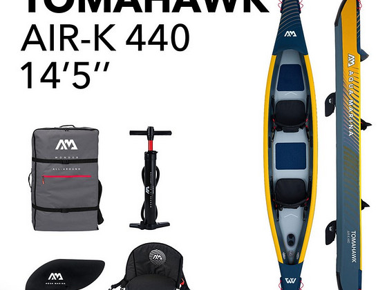 Kahekohaline täispuhutav kajakk AM Tomahawk AIR-K 440
