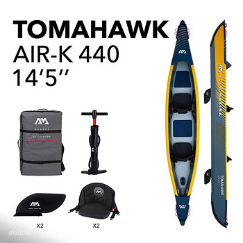 Двухместный надувной каяк Aqua Marina Tomahawk AIR-K 440