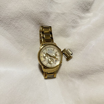 Armani Exchange Lady Banks Gold Plated Chronograph Watch