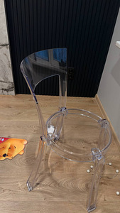 Dining chair, transparent IKEA / Söögitool, läbipaistev IKEA (2 foto / 2)
