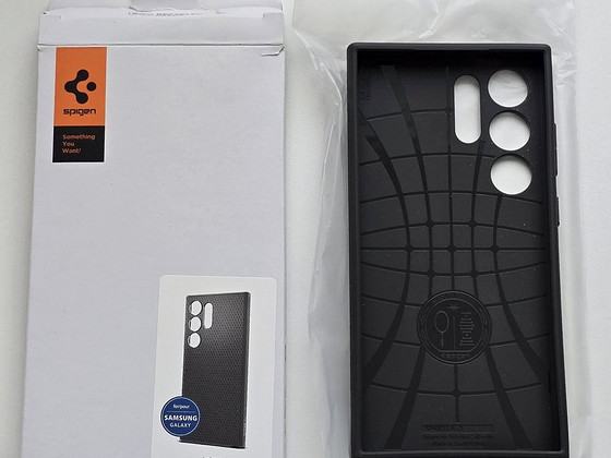 Spigen Liquid Air Case Samsung Galaxy S24 Ultra, Marble Grey