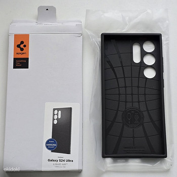 Spigen Liquid Air Case Samsung Galaxy S24 Ultra, Marble Grey
