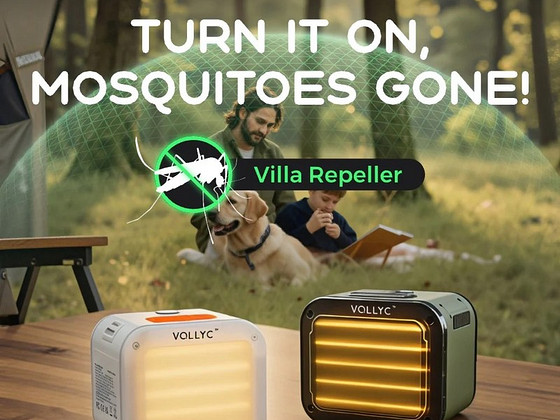 Vollyc Villa Repeller -Powerful Mosquito Defense,White/Green