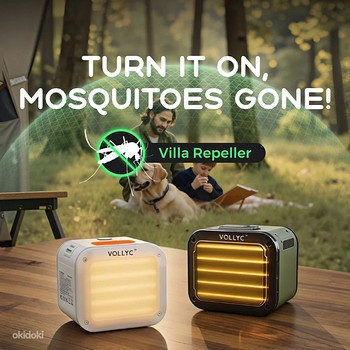 Vollyc Villa Repeller -Powerful Mosquito Defense,White/Green