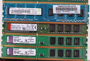 DDR3 DDR4 2/4/8Gb pulgad laptop/desktop 5300MHz-2666MHz (2 foto / 5)