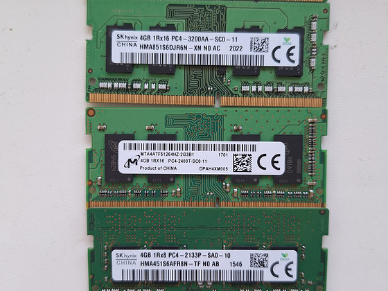 DDR3 PC3L DDR4 4/8Gb планки laptop/desktop 1333MHz-3200MHz