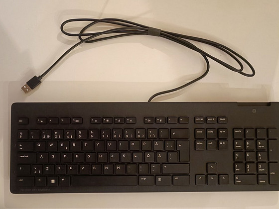 HP klaviatuur sisseehitatud ID-kaardi lugejaga.