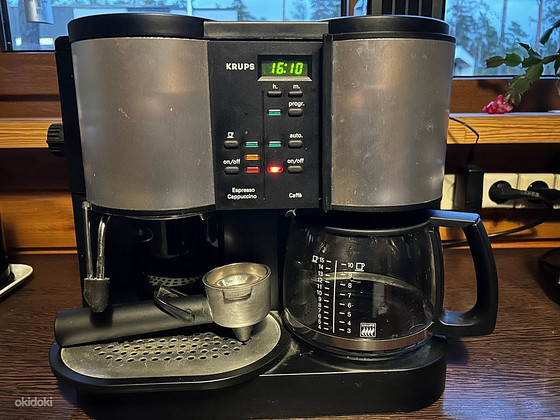 Krups filterkohvimasin koos espressoga