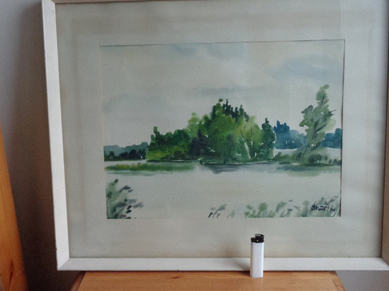Eesti kunst-SIRJE VOIT(sündinud 1948a.)-Jõe saar 1974a.