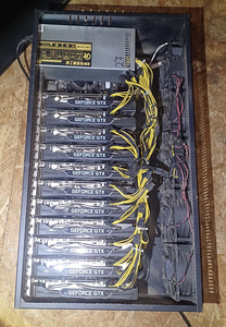 Müüa valmis kaevandusfarm – 11 × GeForce GTX 1660 Ti 6GB (2 foto / 3)