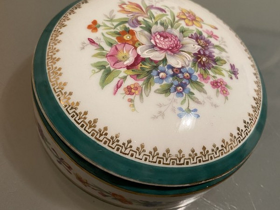 Конфетница Limoges, антиквариат, фарфор, Франция