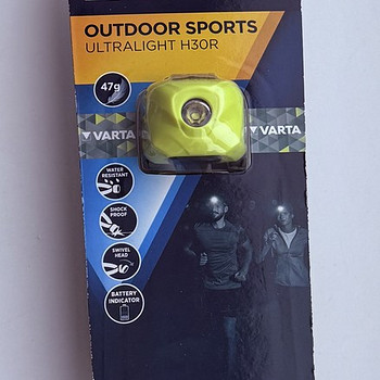 Varta Outdoor Sports Ultralight H30R 300LM , Yellow / White