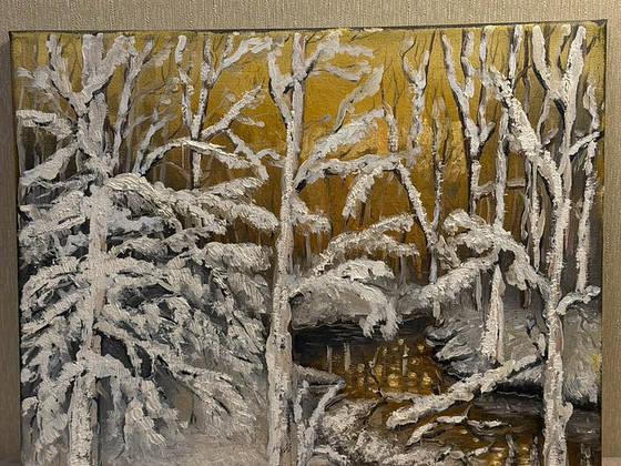 "Зимний лес" Николай Шошин, 2018-2020, холст, масло