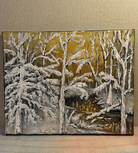"Зимний лес" Николай Шошин, 2018-2020, холст, масло (1 фото из 5)