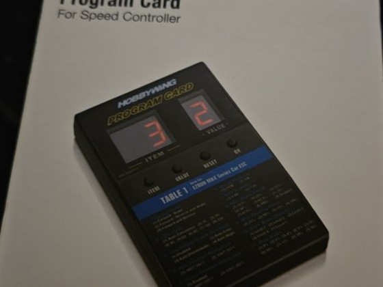 Hobbywing program card, multifuncional LCD program box