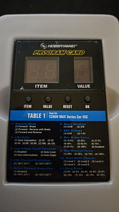 Hobbywing program card, multifuncional LCD program box (3 foto / 4)