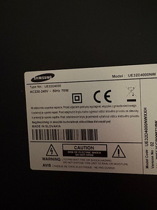 Samsung UE32D4000NW 32" LED teler – töökorras (7 foto / 7)