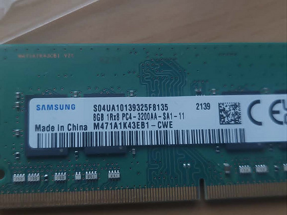 2 cfyk Samsung 2x 8GB DDR4 ноутбук/портативная память3200MHZ