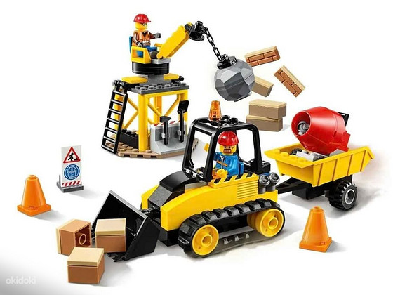 60252 LEGO City Строительный бульдозер с прицепом