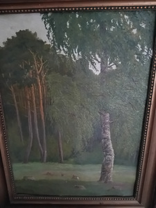 Õlimaal "Lagendik kasega" 44 x 32 (1 foto / 3)