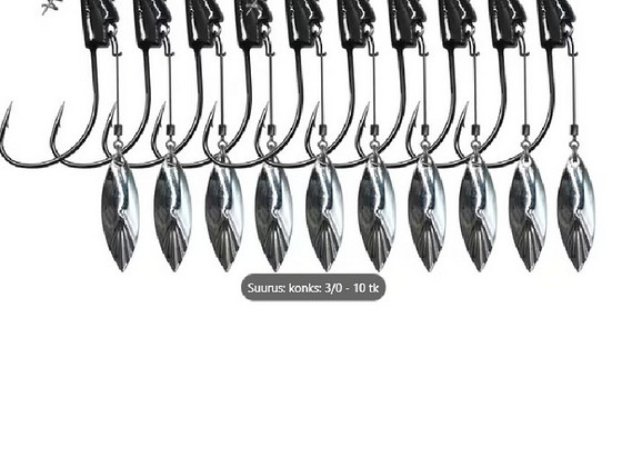 Офсетные крючки Swimbait Bladed 10 шт