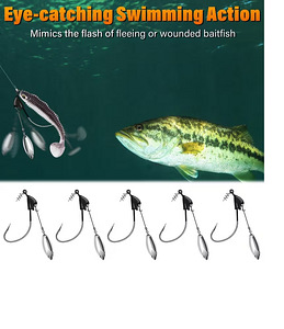Офсетные крючки Swimbait Bladed 10 шт (5 фото из 6)
