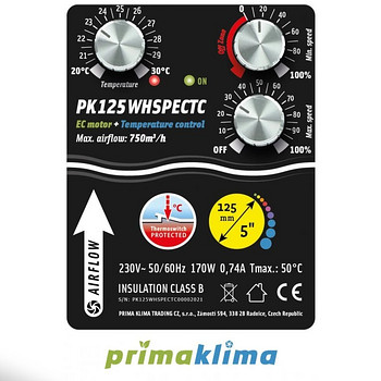 Prima Klima PK125-WHSP ECTC EC Тихий вентилятор Whisperblowe