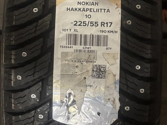 UUS NOKIAN HAKKPELIITTA 10 225/55 R17 101T XL 1TK.