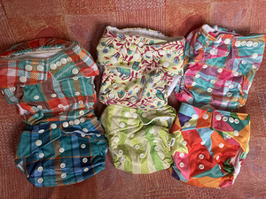 LittleLamb korduvkasutatavad riidest taskumähkmed (1 foto / 7)