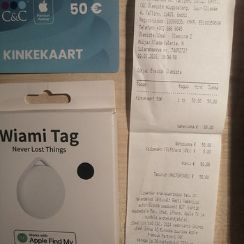 Apple kinkekaart 50eur uus garantii. Kingitus