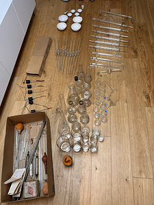 Laboriklaasi ja destilleerimisvarustuse komplekt – soodne (4 foto / 10)
