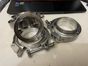 2.5" (63.5mm) V band klambrid roostevabast terasest (304) (2 foto / 2)