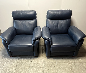 Кожаный диван и 2 кресла (3 фото из 10)