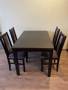 Köögilaud ja 6 tooli (komplekt) (1 foto / 3)