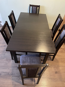 Köögilaud ja 6 tooli (komplekt) (2 foto / 3)