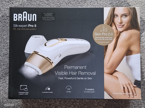 Braun fotoepilaator. Uus.