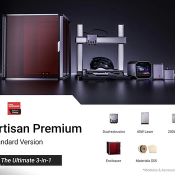 Snapmaker Artisan Premium 3-in-1 3D Printer Laser CNC Frees