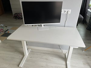 IKEA MITTZON lauaplaat, 120x48cm, valge (2 foto / 5)