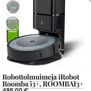 IRobot Roomba i3+ robottolmuimeja